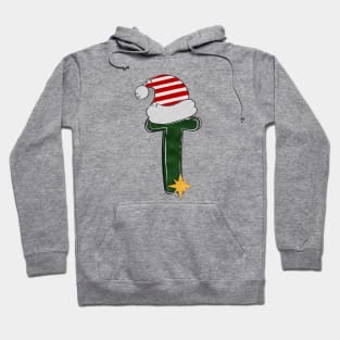 Letter T - Christmas Letter Hoodie